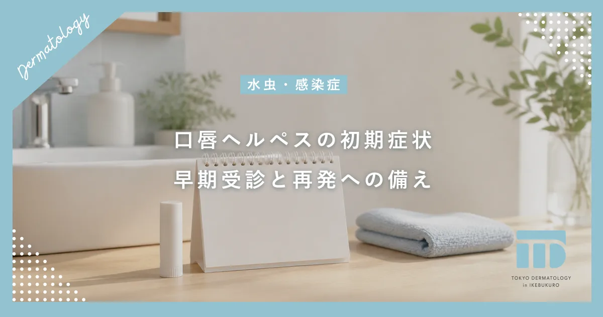 【口唇ヘルペスの治し方】初期症状を見逃さない!早期受診と再発防止のポイント
