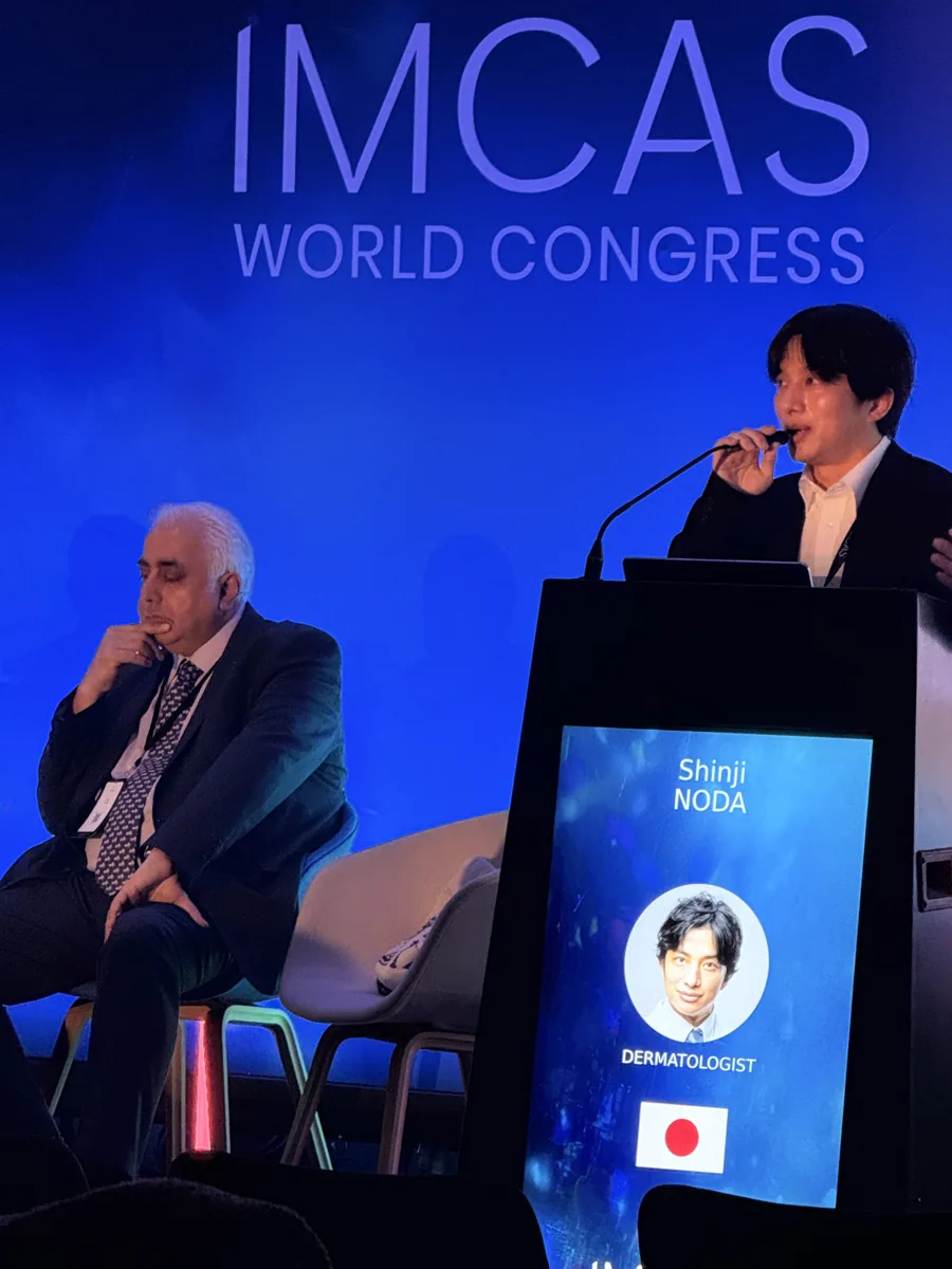 IMCAS World Congress 2026（パリ）で講演する院長 野田真史